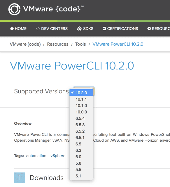 VMware PowerCLI Download VMware Code