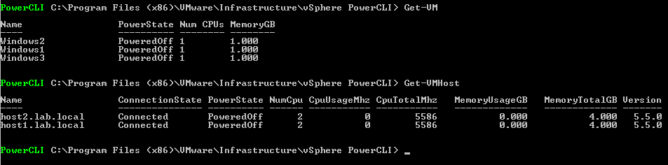 powecli get vm get vm host vmware vsphere