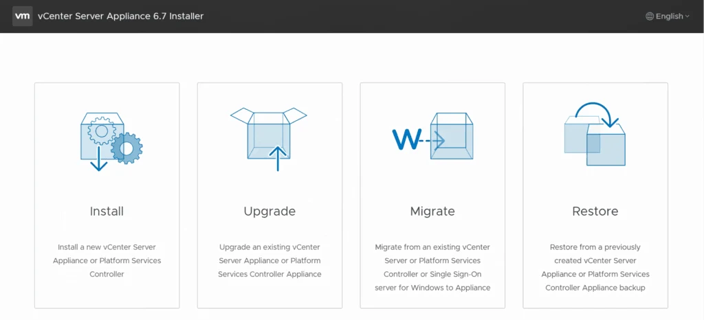 vmware vcsa upgrade installer vsphere 6.7 u1