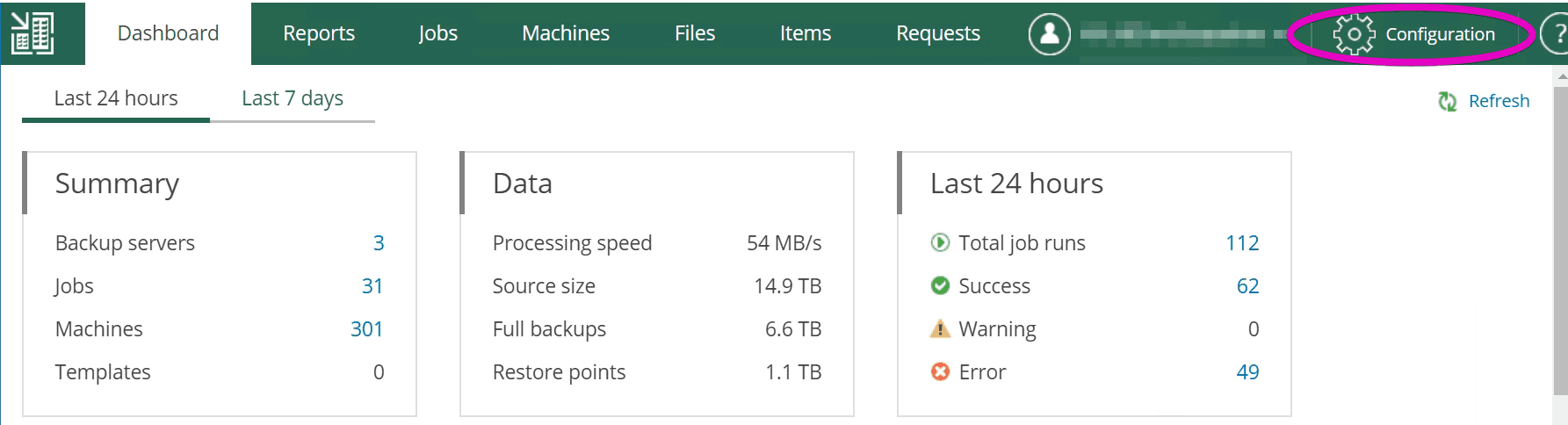 veeam enterprise manager configuration