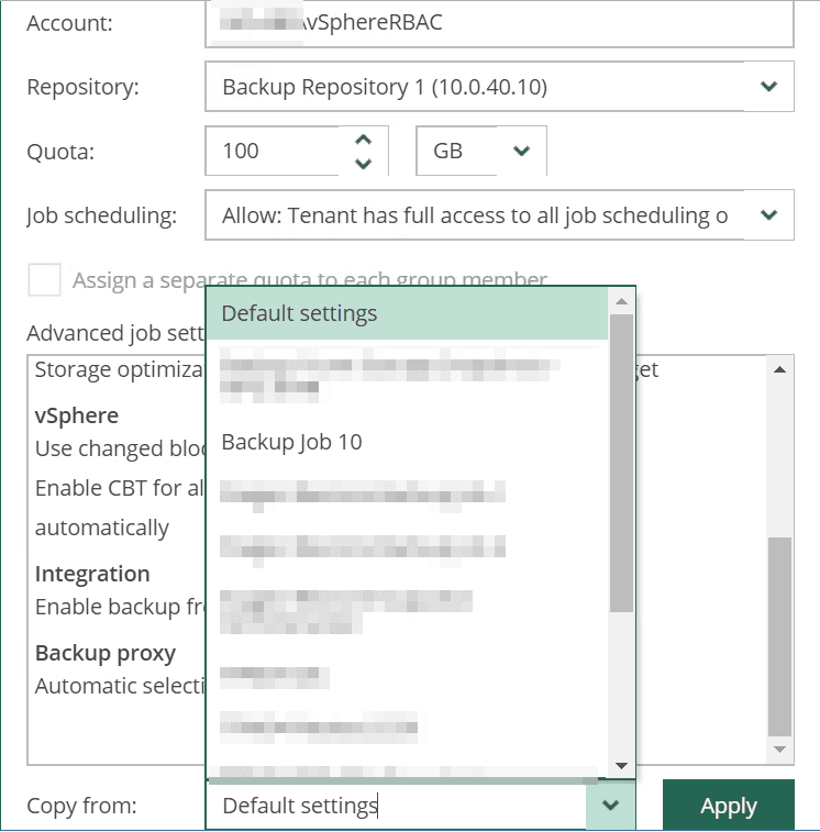 veeam backup enterprise manager advanced jobs