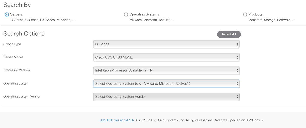 Cisco UCS C480 ML M5 operating system 