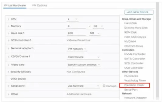 vsphere 7 vm hardware 17