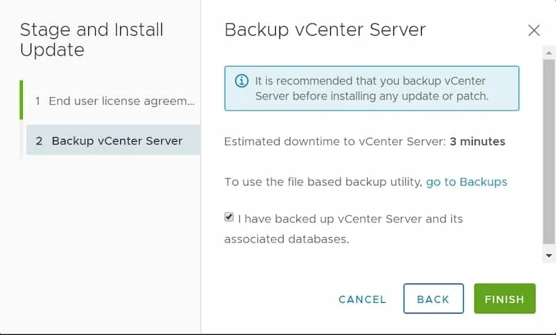 install vmware vcenter patches