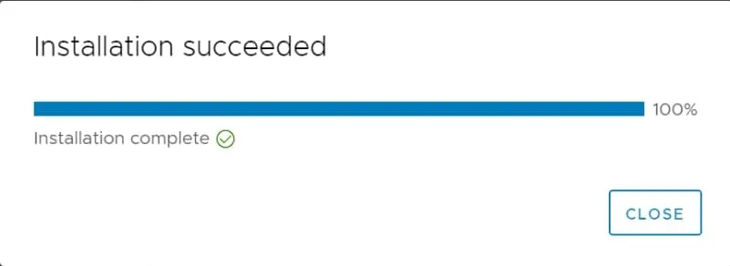 vmware vCenter patched successfully