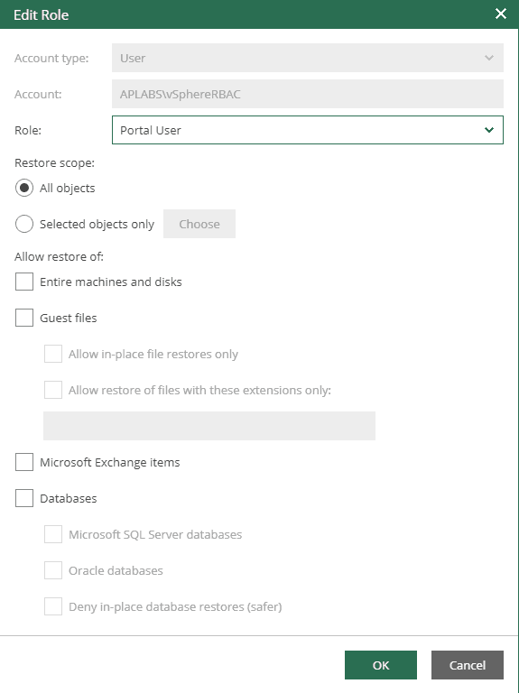 veeam backup enterprise manager scope