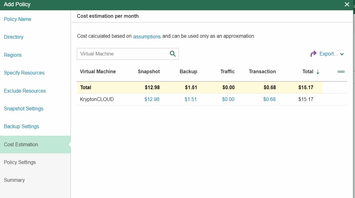 veeam backup for azure