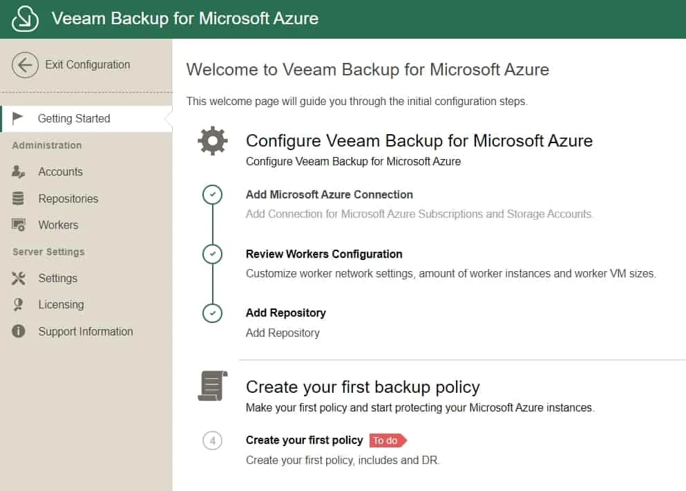 Veeam backup for Microsoft azure