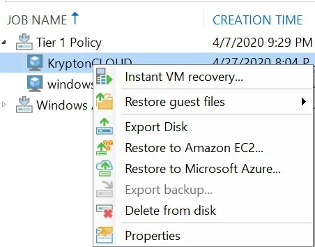 veeam external repository azure