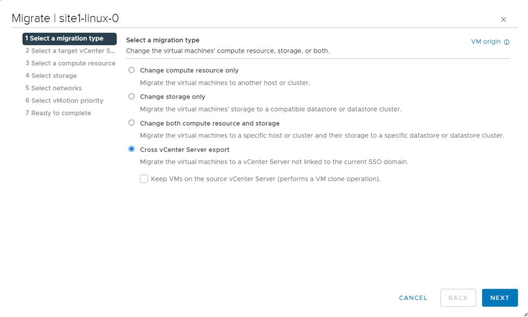How To Use Cross VCenter VMotion VMiss