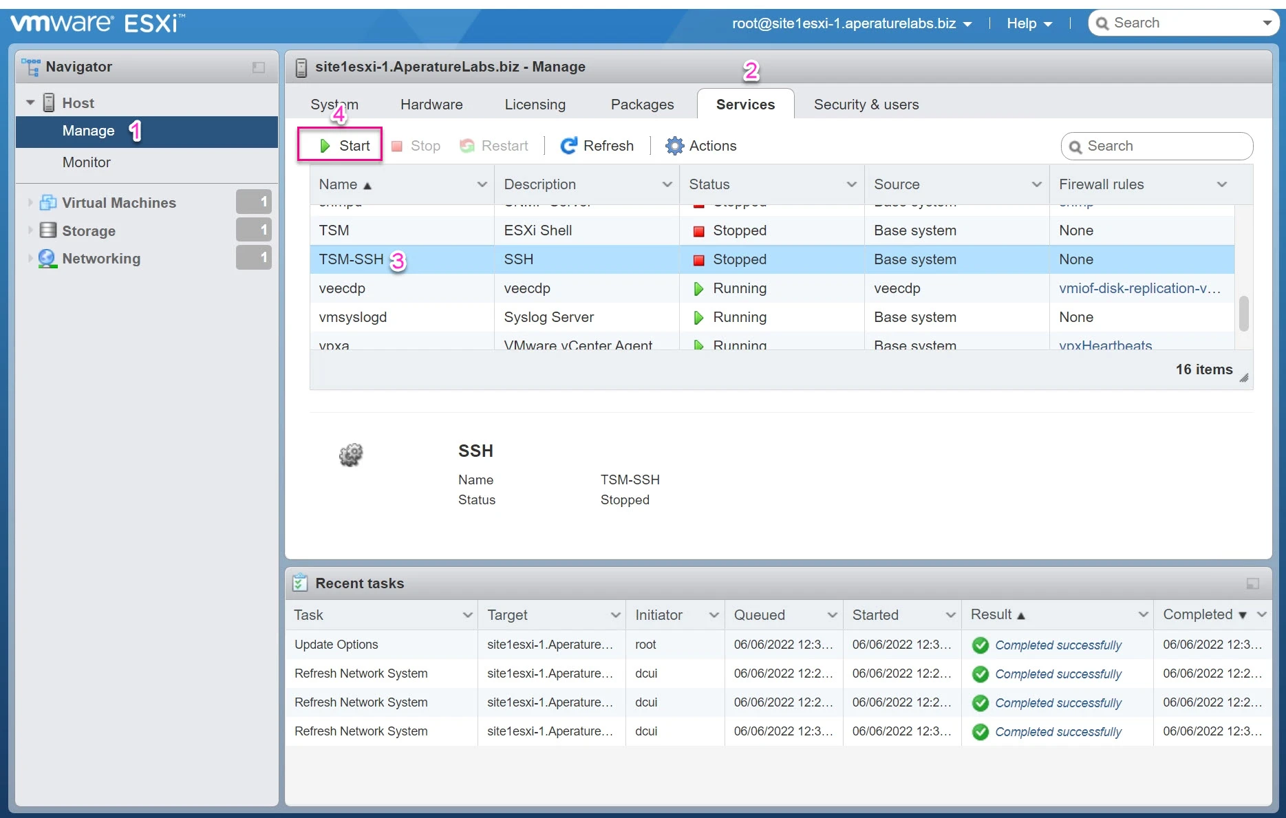 esxi host enable ssh